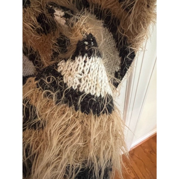 Show‎ Me Your Mumu Mellow Cozi Cardi Open Sweater Leopard Long Medium - Picture 7 of 7